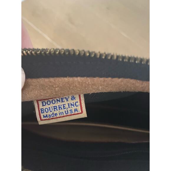 VTG Dooney & Bourke black canvas with tan leather - Picture 8 of 8